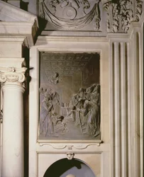 Sint Antonius Brengt een Jongen Terug tot Leven, reliëf uit de Salviati-kapel